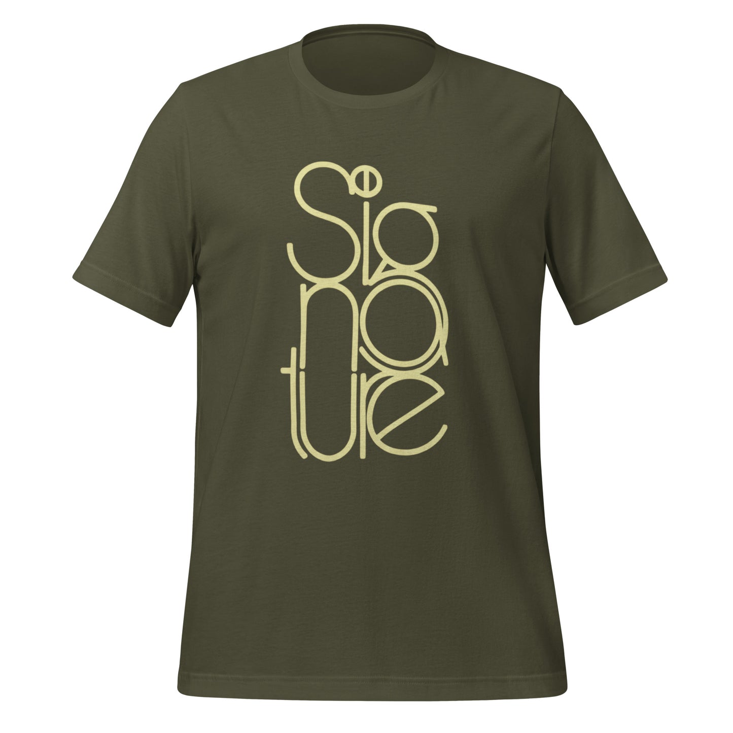 The Signature Tee - Minimalist Typographic Luxury Graphic T-Shirt