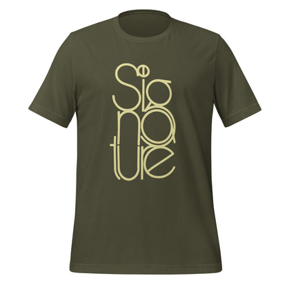 The Signature Tee - Minimalist Typographic Luxury Graphic T-Shirt