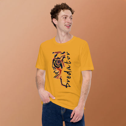 Predator Tiger Eye Graphic Tee - Minimalist Luxe Streetwear T-Shirt