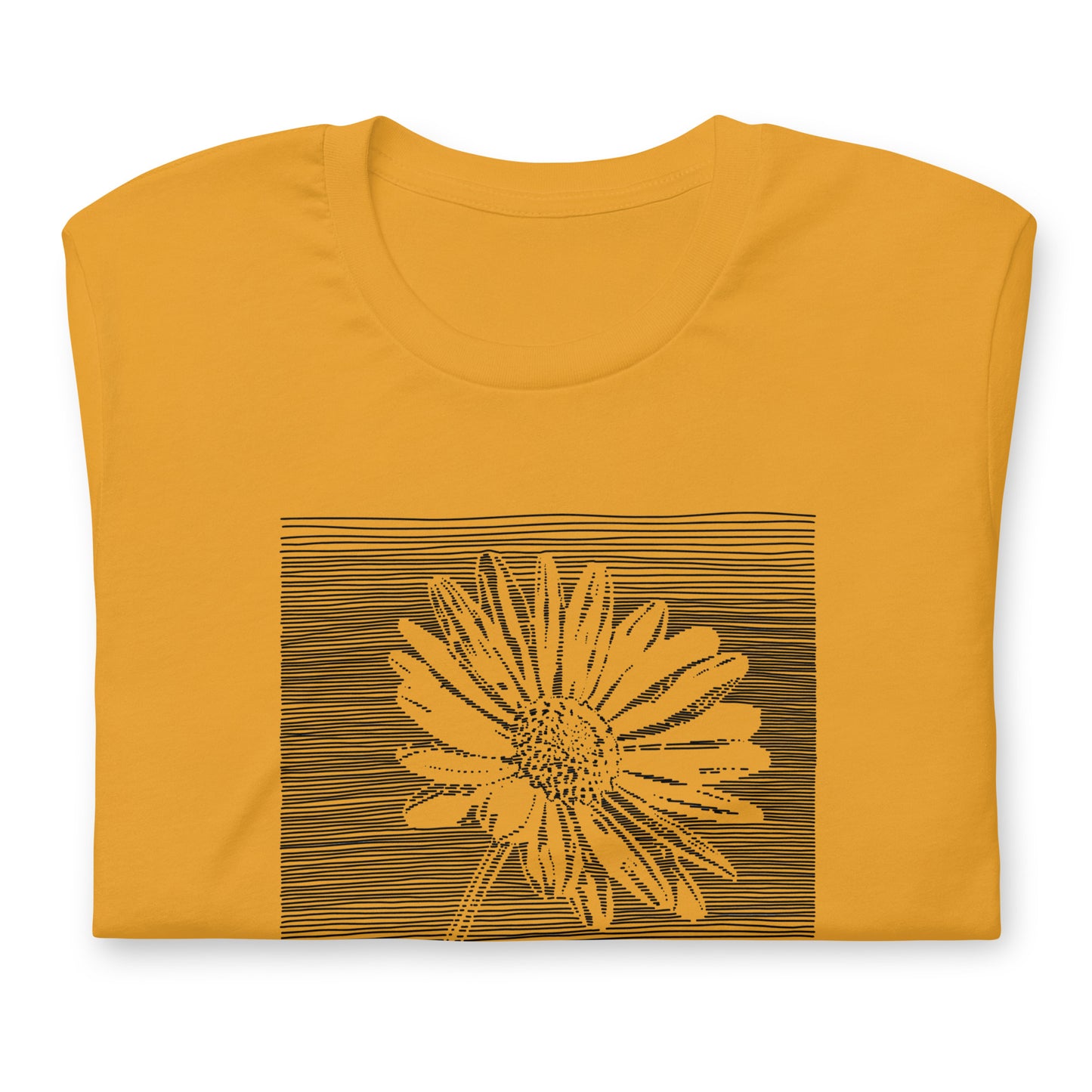 Elyx Minimalist Daisy Line Art Woman Graphic Tee