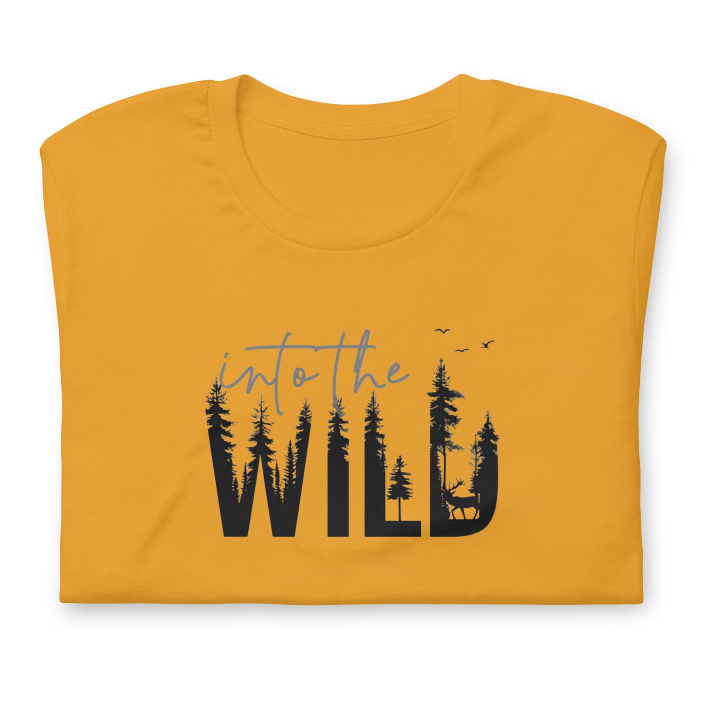 Embrace the Great Outdoors with the "Into the Wild" Premium Men's Graphic Tee