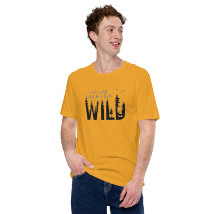 Embrace the Great Outdoors with the "Into the Wild" Premium Men's Graphic Tee