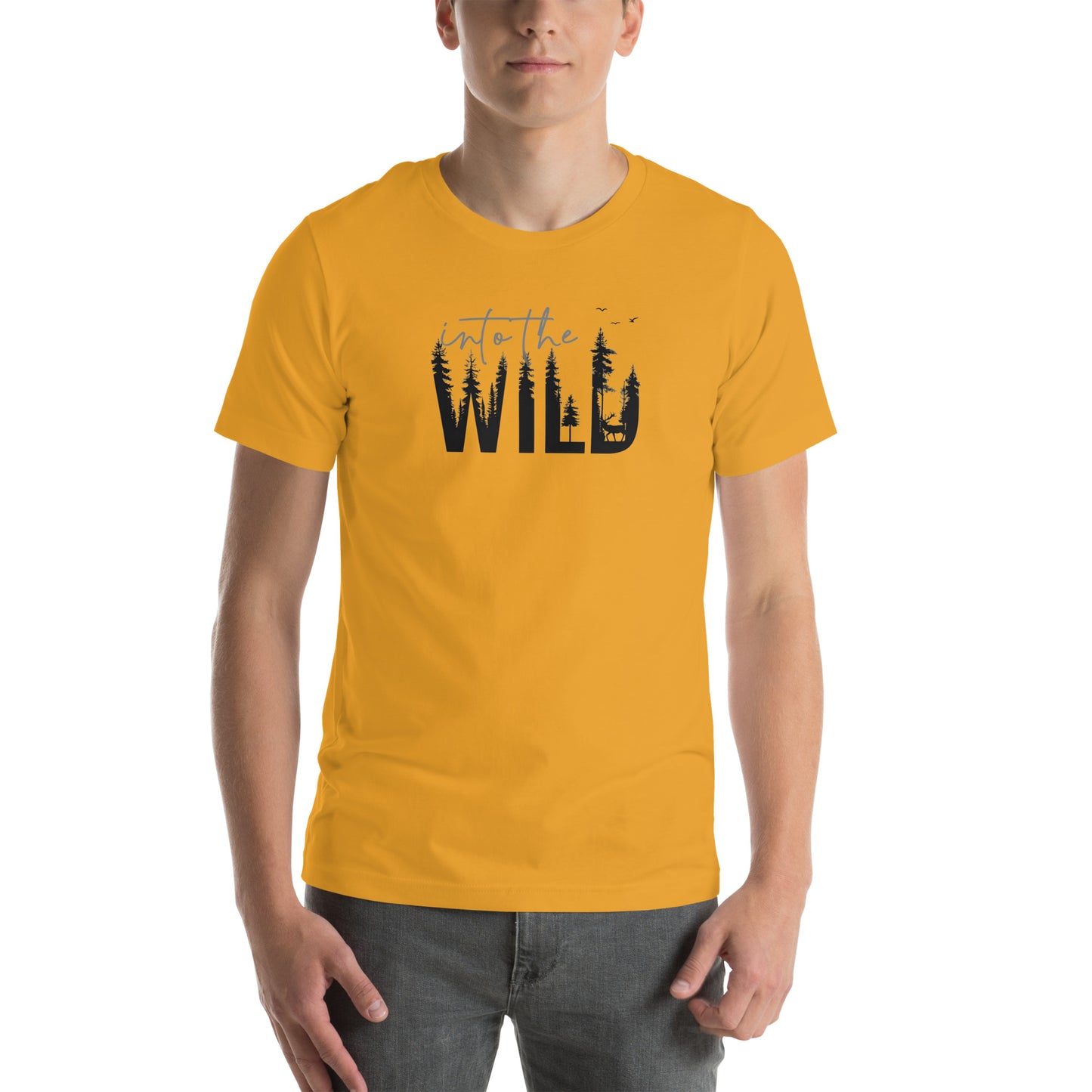 Embrace the Great Outdoors with the "Into the Wild" Premium Men's Graphic Tee