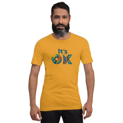 It's OK Mosaic Typography Tee - Premium Men's Casual Comfort Cotton Top