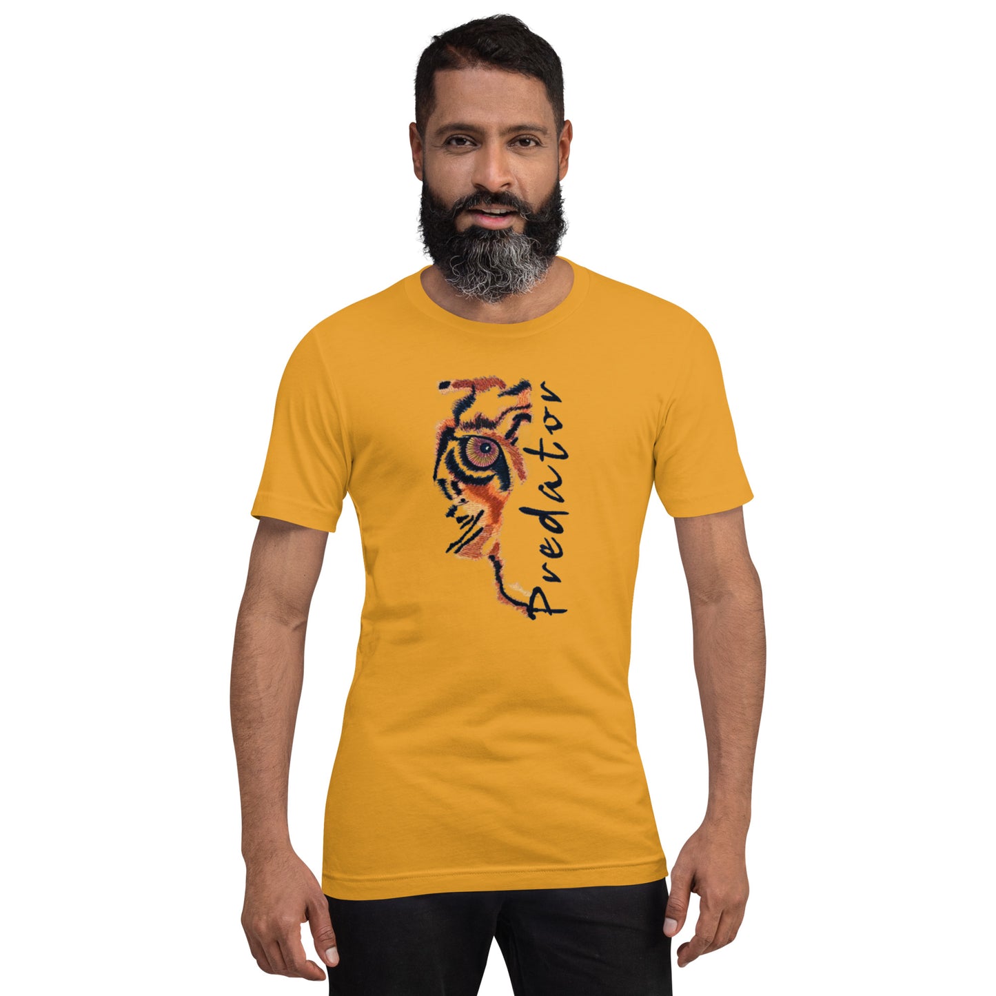 Predator Tiger Eye Graphic Tee - Minimalist Luxe Streetwear T-Shirt
