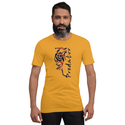 Predator Tiger Eye Graphic Tee - Minimalist Luxe Streetwear T-Shirt