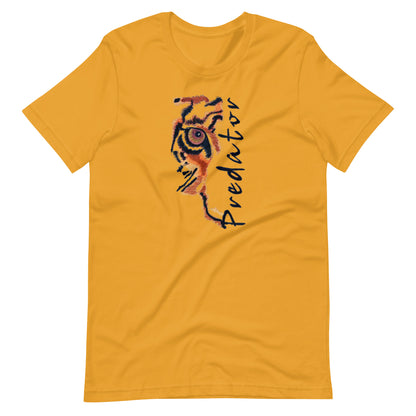 Predator Tiger Eye Graphic Tee - Minimalist Luxe Streetwear T-Shirt