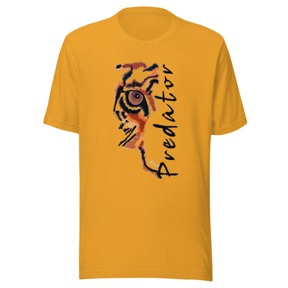 Predator Tiger Eye Graphic Tee - Minimalist Luxe Streetwear T-Shirt