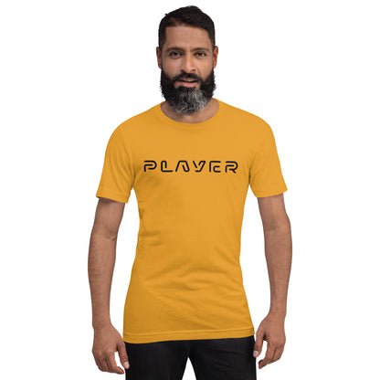 Player Futuristic Typographic Tee - Minimalist Cyber Streetwear T-Shirt