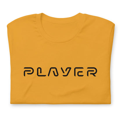 Player Futuristic Typographic Tee - Minimalist Cyber Streetwear T-Shirt