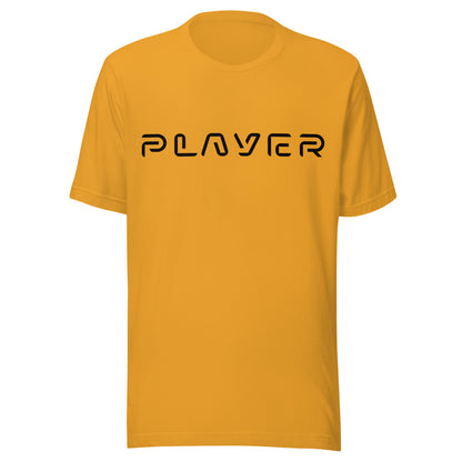 Player Futuristic Typographic Tee - Minimalist Cyber Streetwear T-Shirt