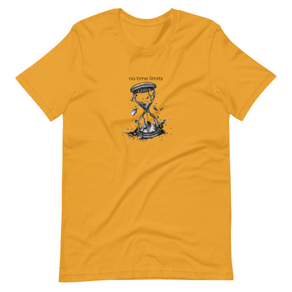 No Time Limits Hourglass Graphic Tee - Surrealist Minimalist Art T-Shirt
