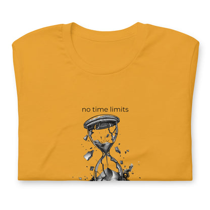 No Time Limits Hourglass Graphic Tee - Surrealist Minimalist Art T-Shirt