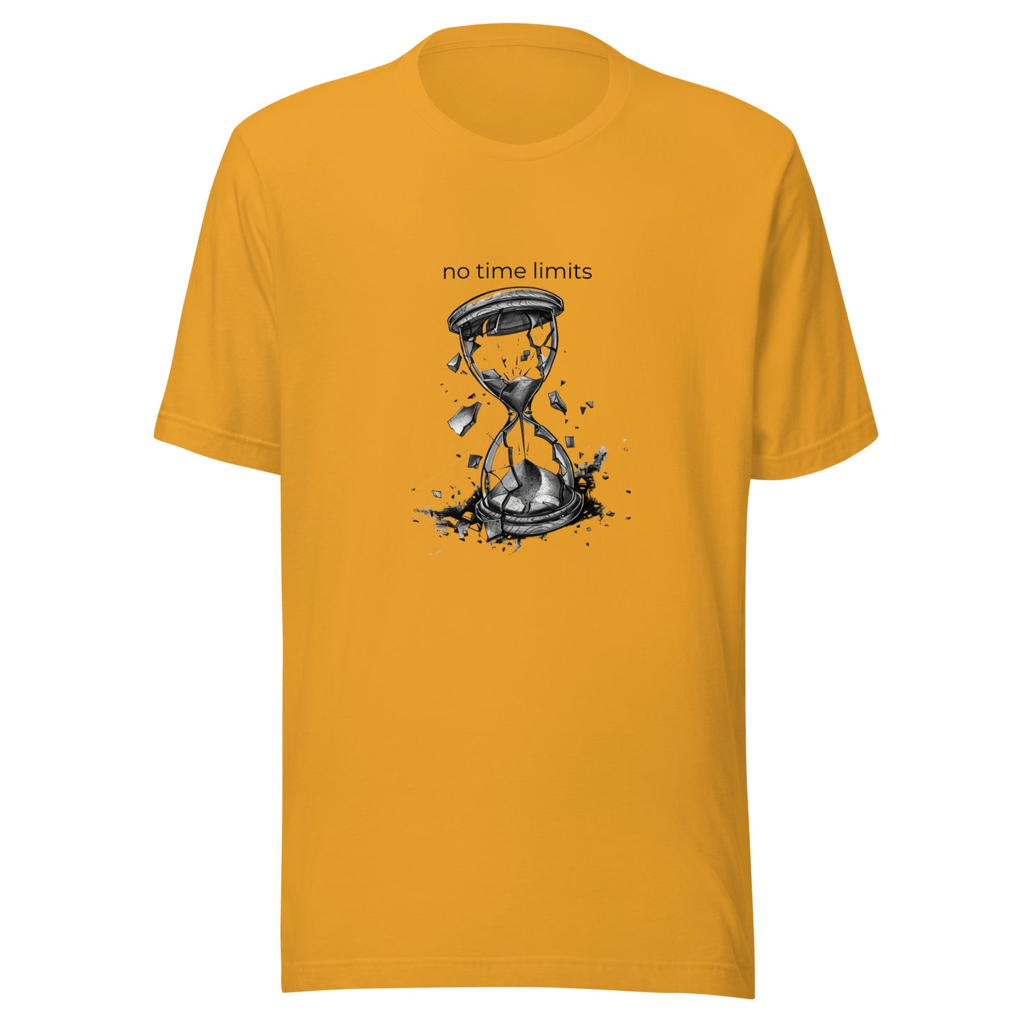 No Time Limits Hourglass Graphic Tee - Surrealist Minimalist Art T-Shirt
