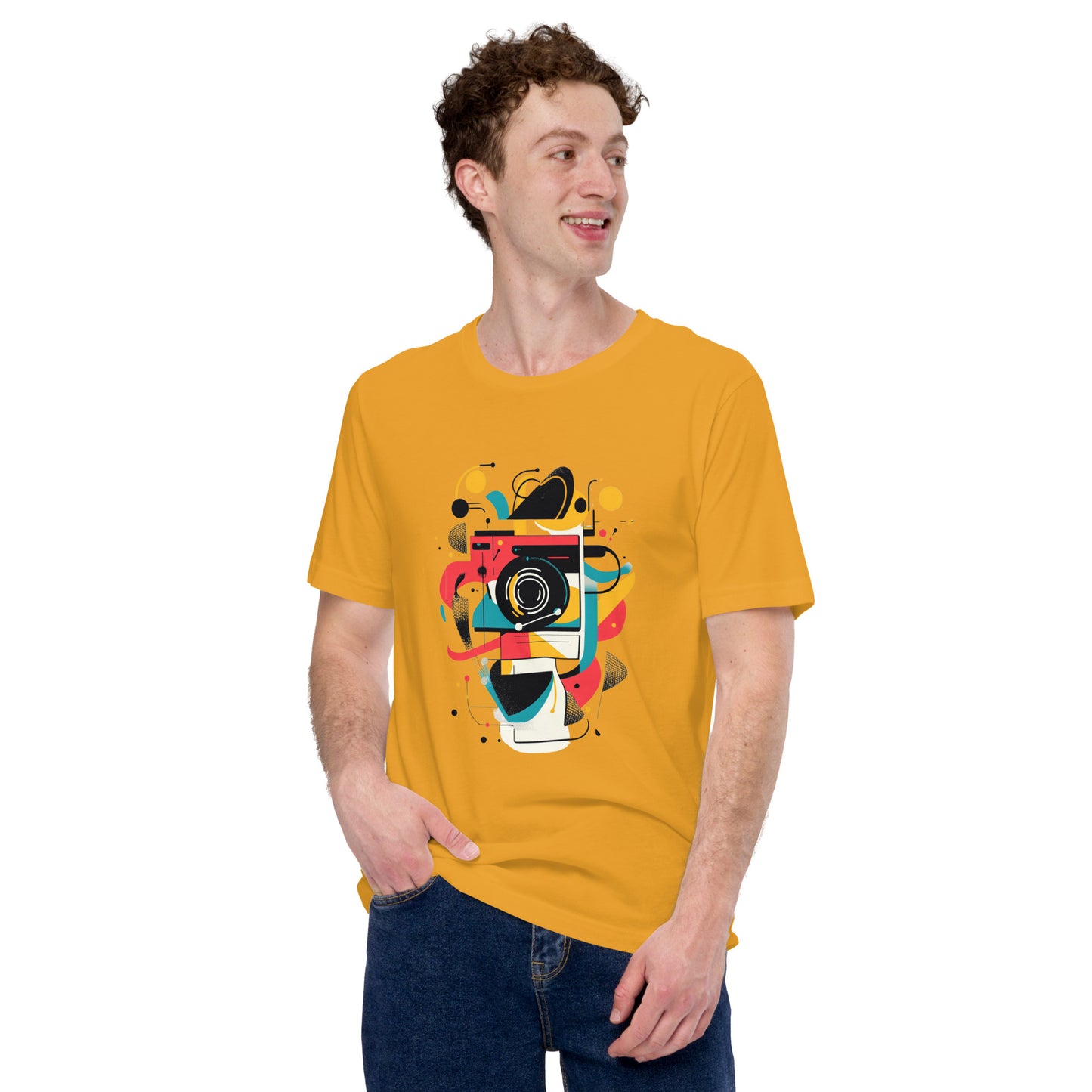 Photographer Gift Shirt - Vintage Camera Graphic Tee - Aesthetic Geometric Apparel