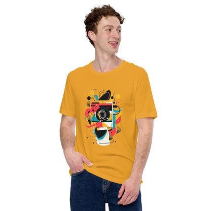 Photographer Gift Shirt - Vintage Camera Graphic Tee - Aesthetic Geometric Apparel