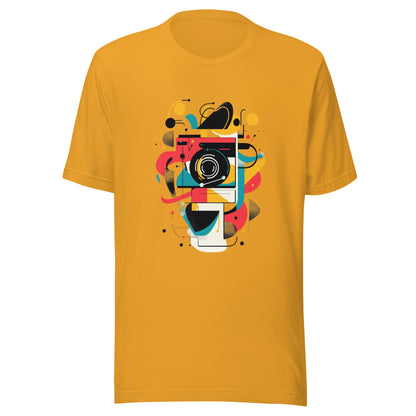 Photographer Gift Shirt - Vintage Camera Graphic Tee - Aesthetic Geometric Apparel
