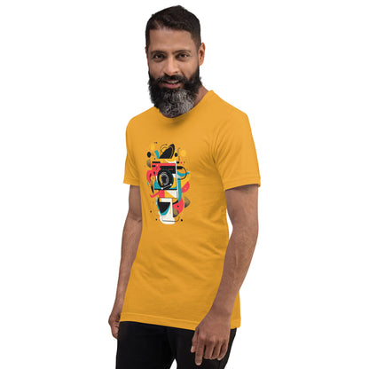 Photographer Gift Shirt - Vintage Camera Graphic Tee - Aesthetic Geometric Apparel