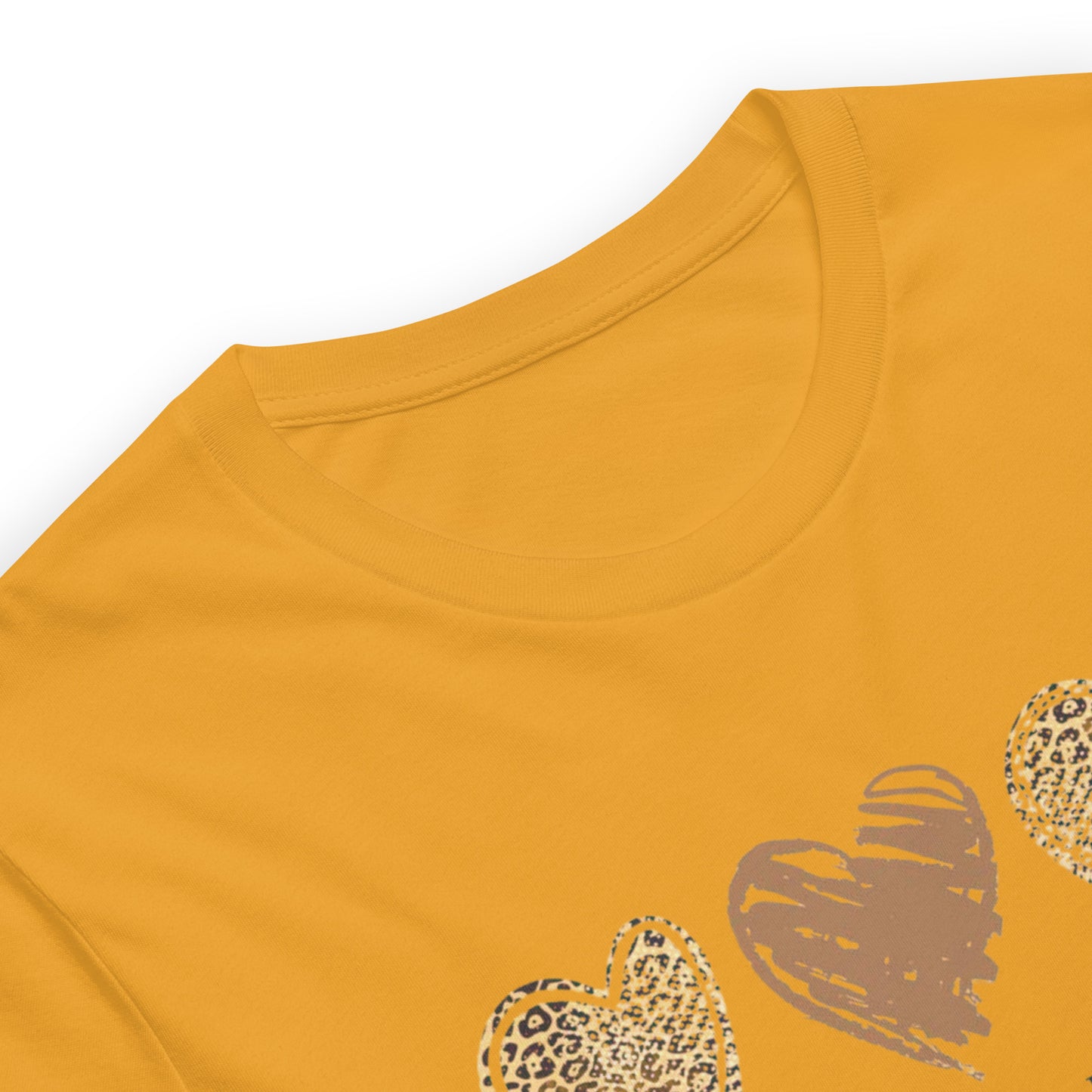 Leopard Heart Graphic Tee - Enjoy Life Everyday Aesthetic Boho T-Shirt - Cozy  Top