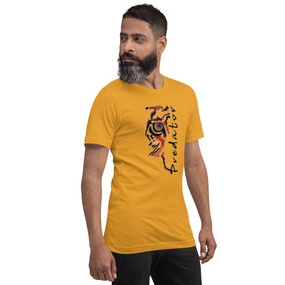 Predator Tiger Eye Graphic Tee - Minimalist Luxe Streetwear T-Shirt