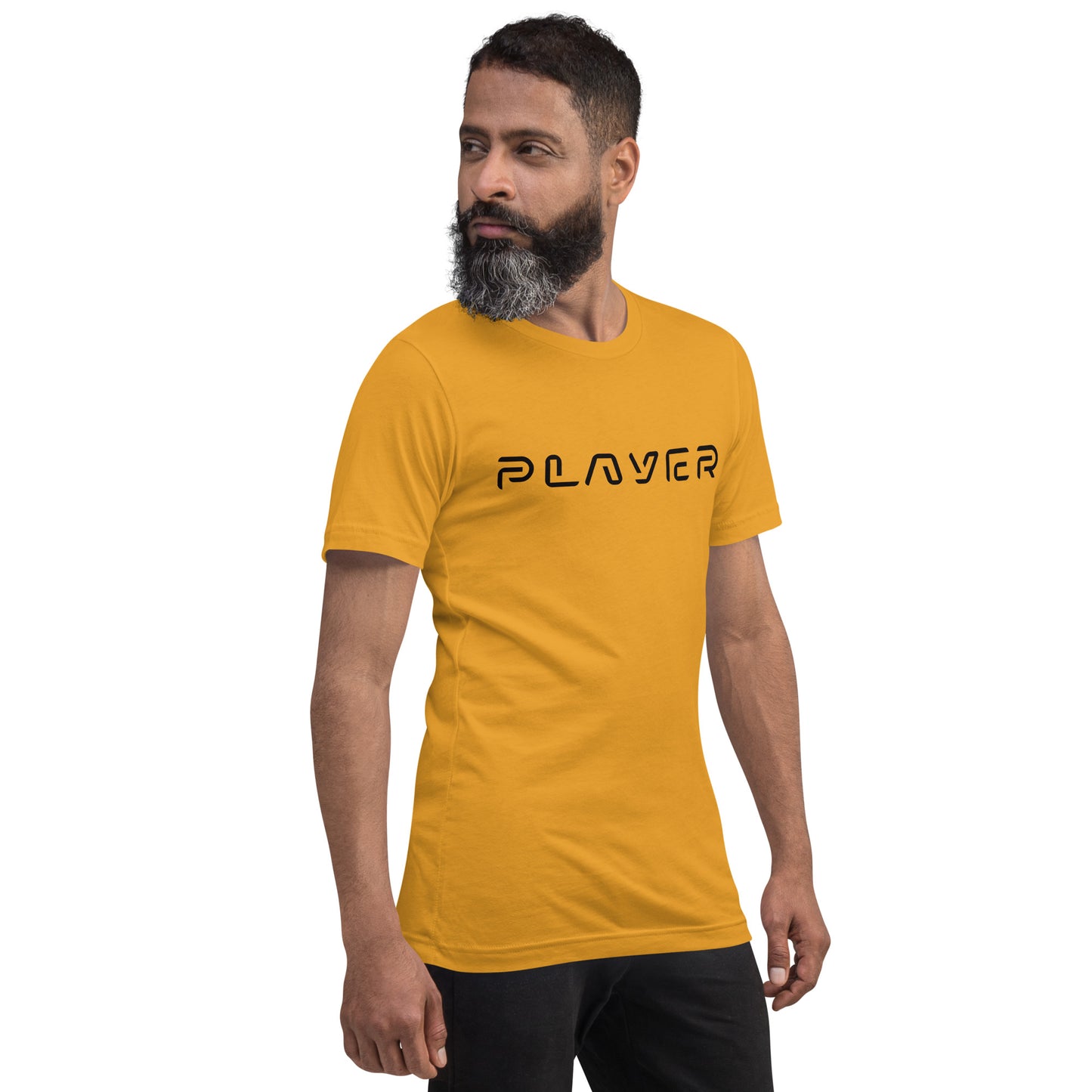 Player Futuristic Typographic Tee - Minimalist Cyber Streetwear T-Shirt