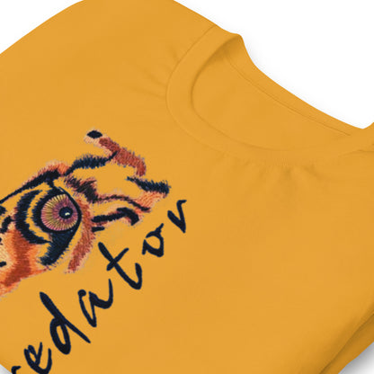 Predator Tiger Eye Graphic Tee - Minimalist Luxe Streetwear T-Shirt