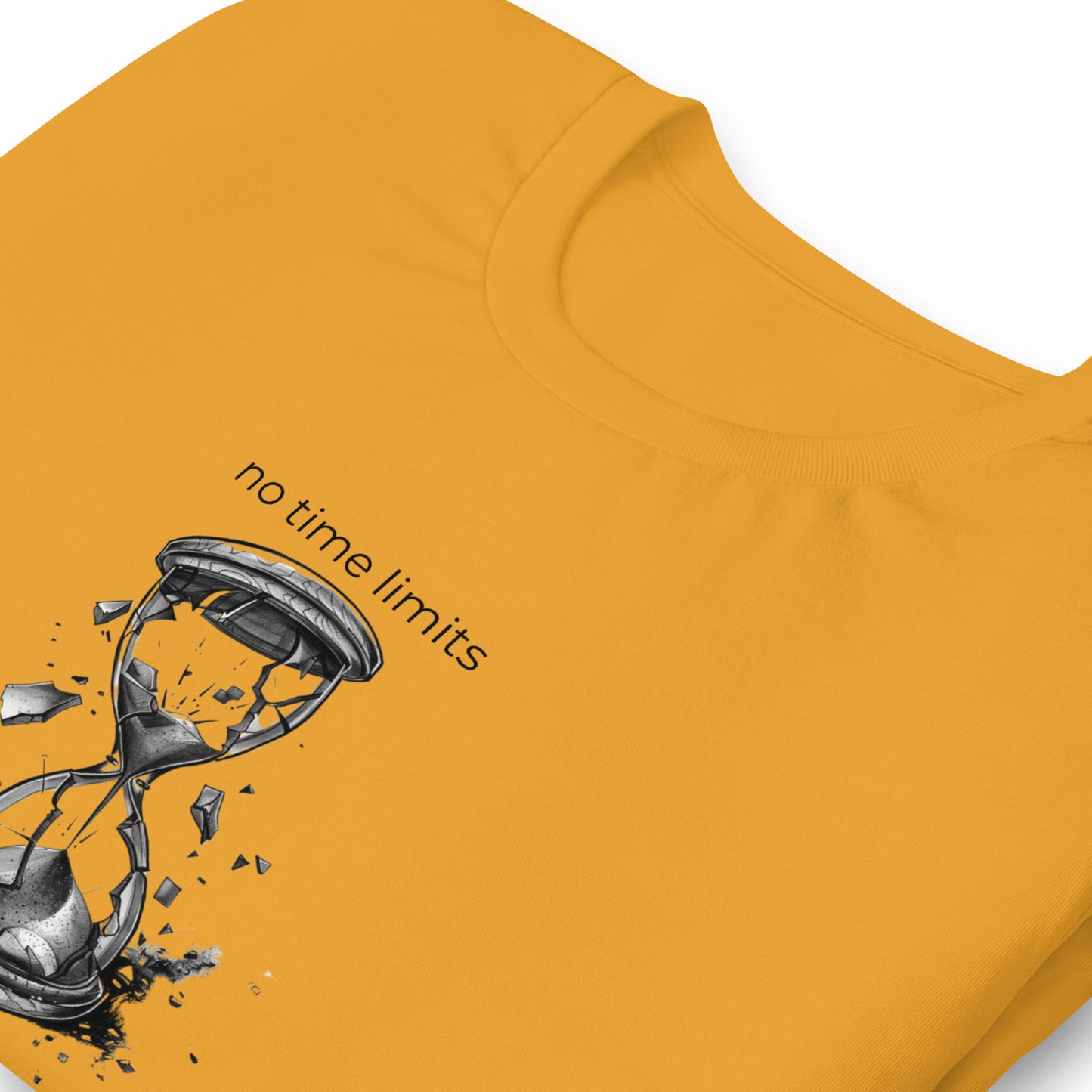 No Time Limits Hourglass Graphic Tee - Surrealist Minimalist Art T-Shirt