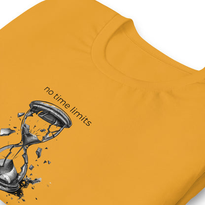 No Time Limits Hourglass Graphic Tee - Surrealist Minimalist Art T-Shirt