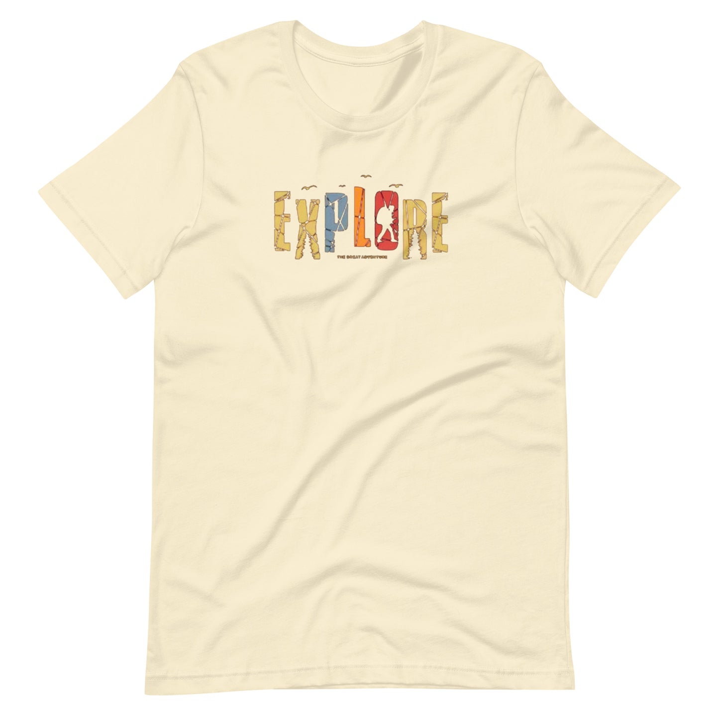 Explore The Great Adventure Graphic Tee - Retro Boho Nature & Hiking T-Shirt