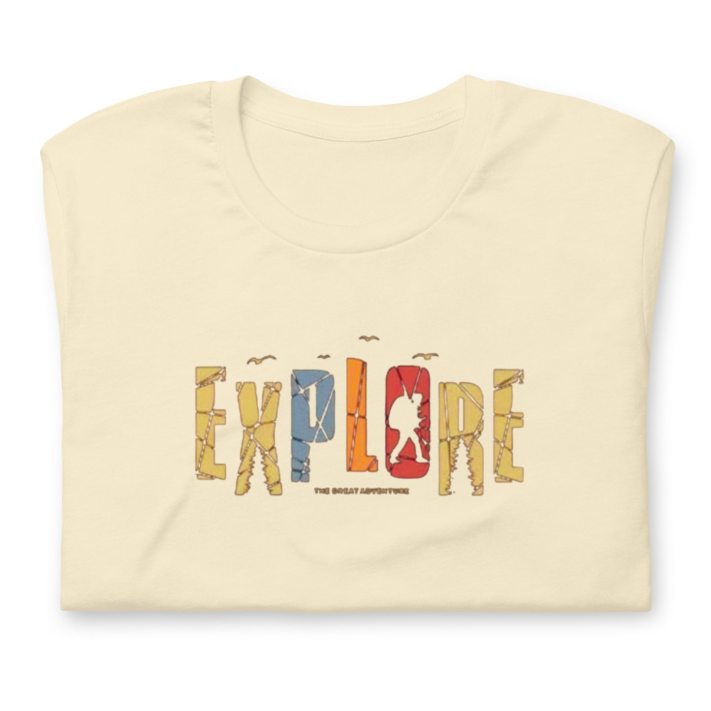 Explore The Great Adventure Graphic Tee - Retro Boho Nature & Hiking T-Shirt
