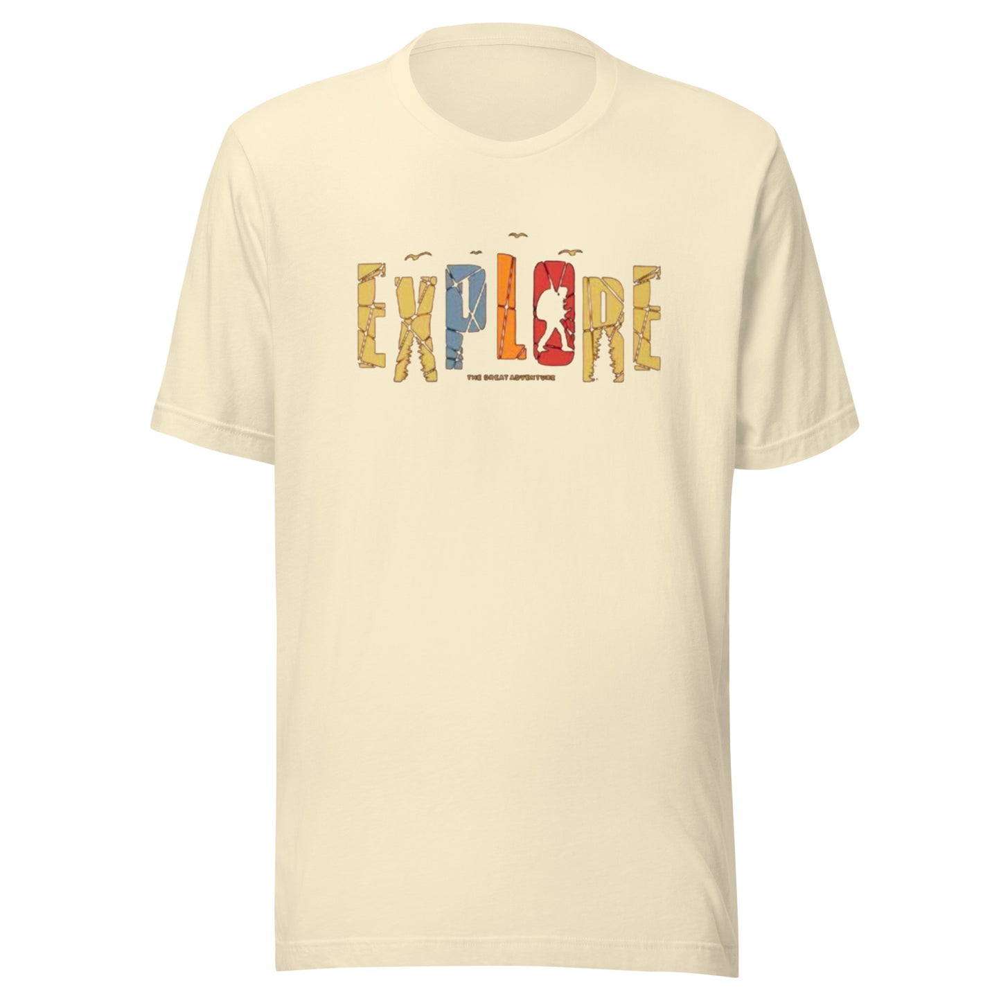 Explore The Great Adventure Graphic Tee - Retro Boho Nature & Hiking T-Shirt