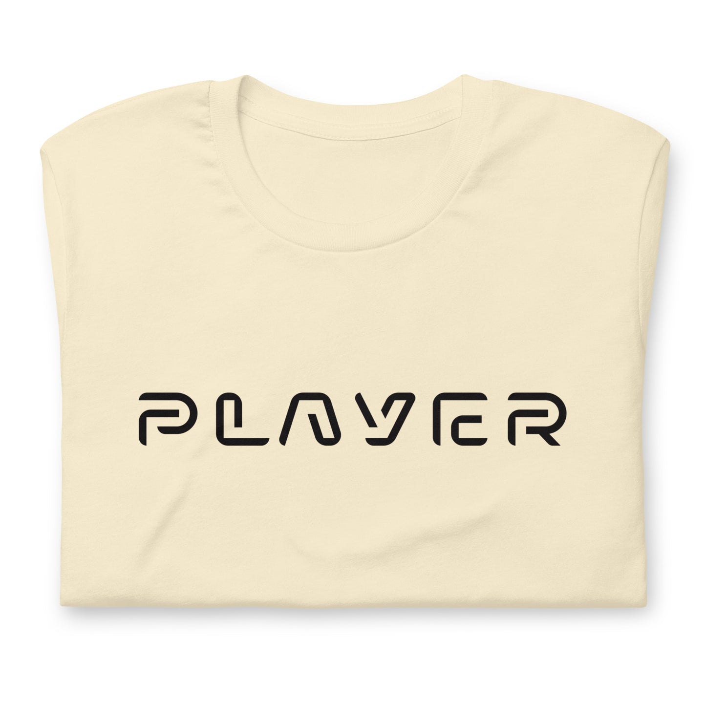 Player Futuristic Typographic Tee - Minimalist Cyber Streetwear T-Shirt