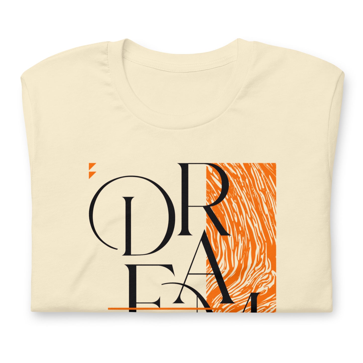 Dream Avant-Garde Typographic Tee - Abstract Minimalist Women's Streetwear T-Shirt