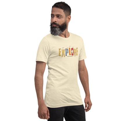Explore The Great Adventure Graphic Tee - Retro Boho Nature & Hiking T-Shirt