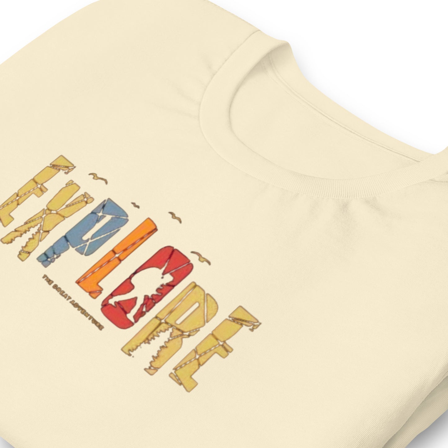 Explore The Great Adventure Graphic Tee - Retro Boho Nature & Hiking T-Shirt