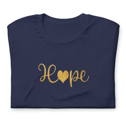 Elyx "Hope" Elegant Calligraphy Tee – Modern Minimalist Collection