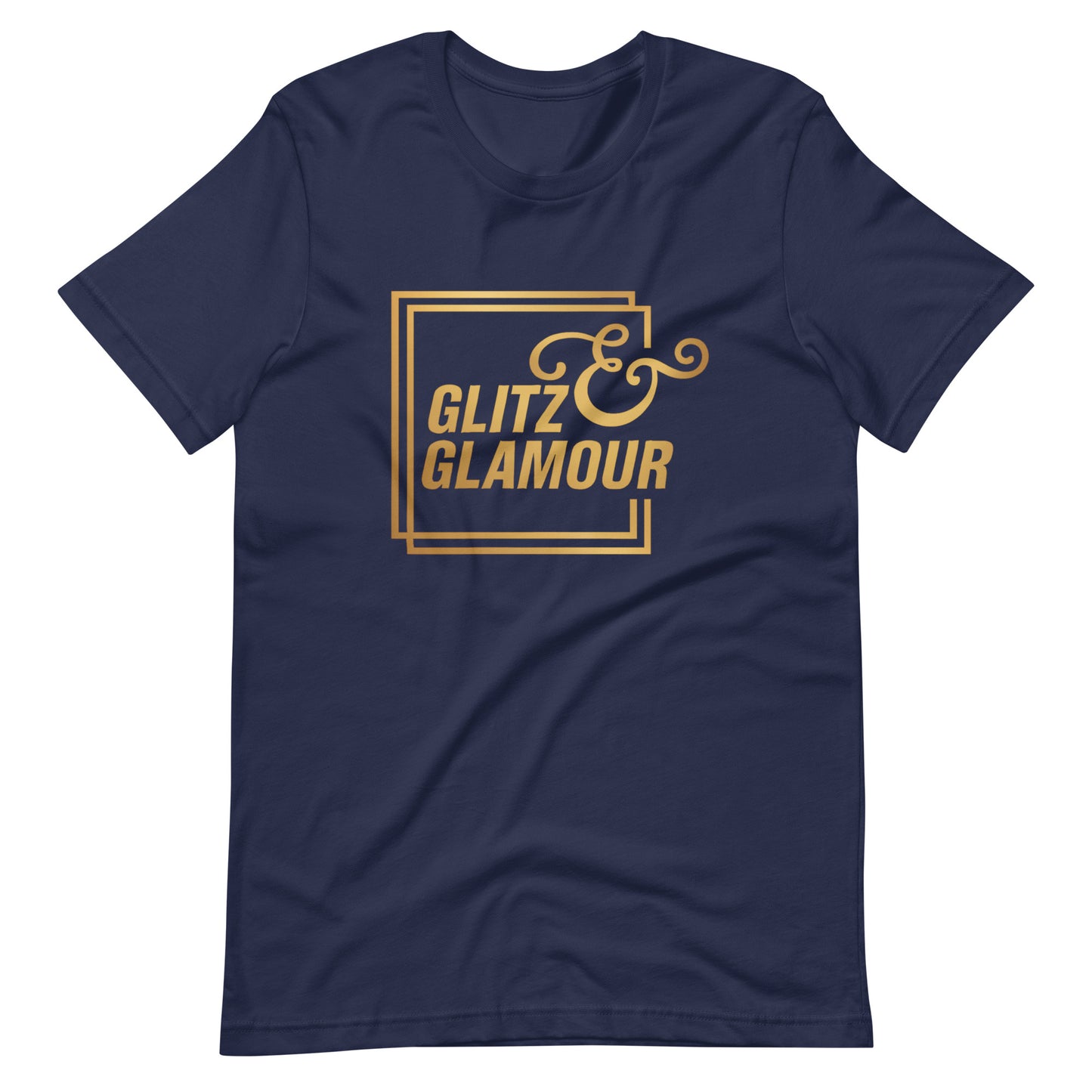 Elyx "Glitz & Glamour" Gold Minimalist Aesthetic Women Graphic Tee