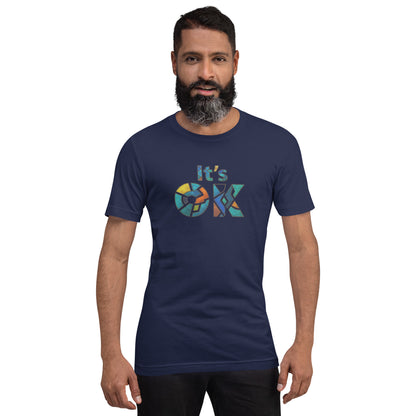 It's OK Mosaic Typography Tee - Premium Men's Casual Comfort Cotton Top