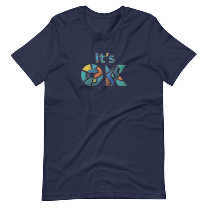It's OK Mosaic Typography Tee - Premium Men's Casual Comfort Cotton Top