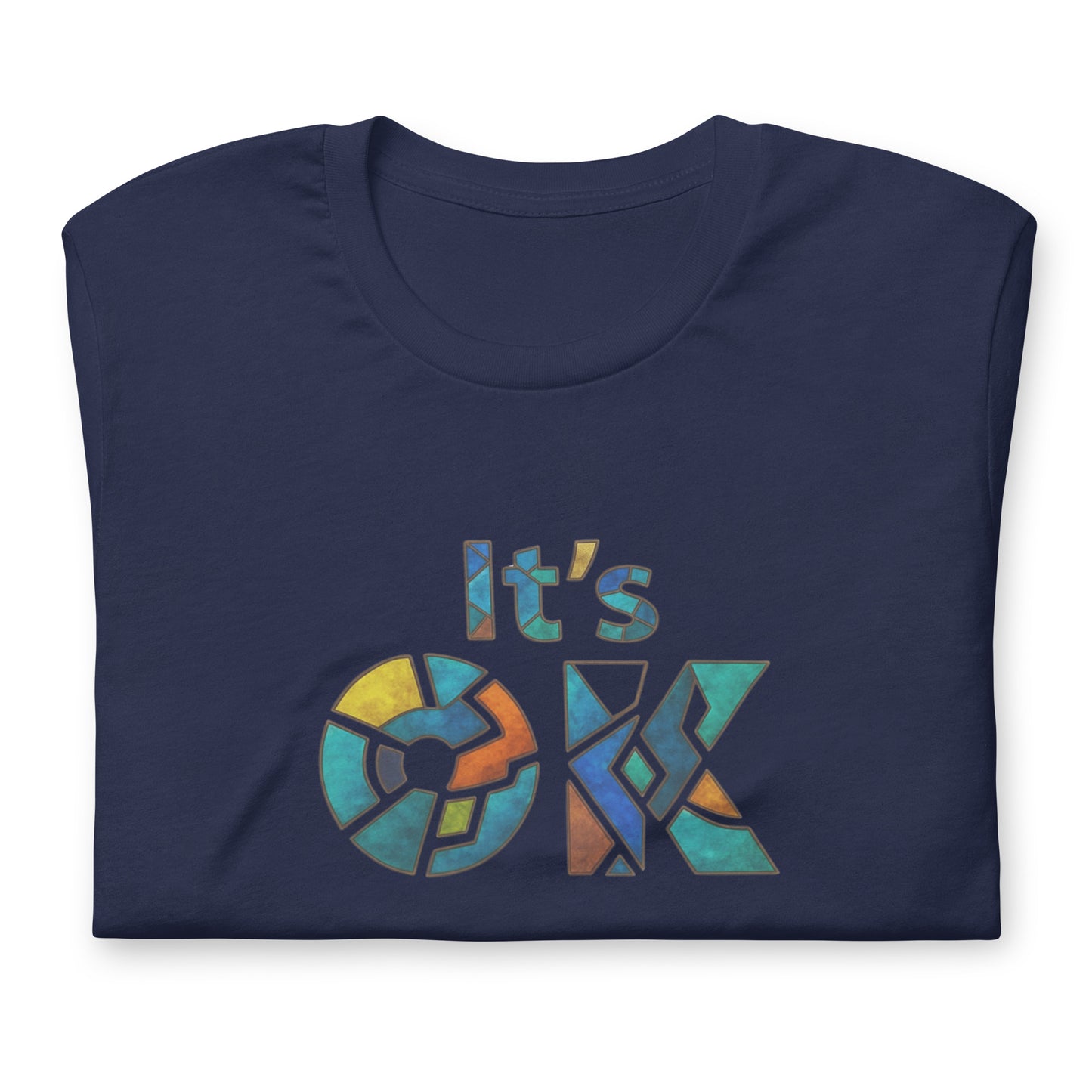 It's OK Mosaic Typography Tee - Premium Men's Casual Comfort Cotton Top