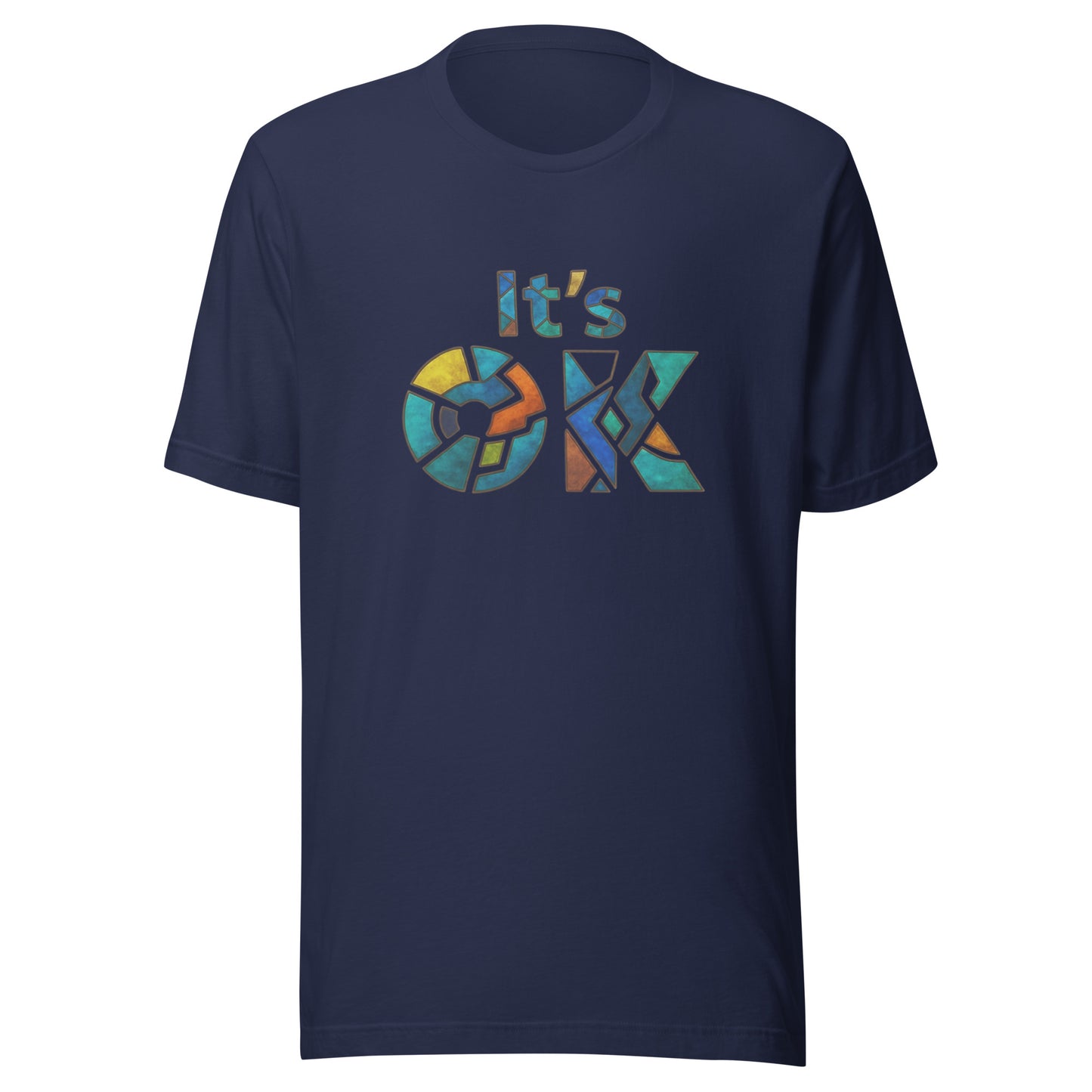 It's OK Mosaic Typography Tee - Premium Men's Casual Comfort Cotton Top