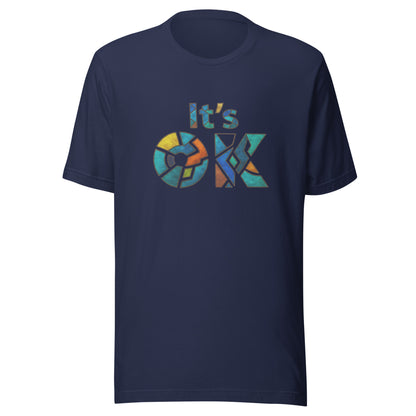 It's OK Mosaic Typography Tee - Premium Men's Casual Comfort Cotton Top