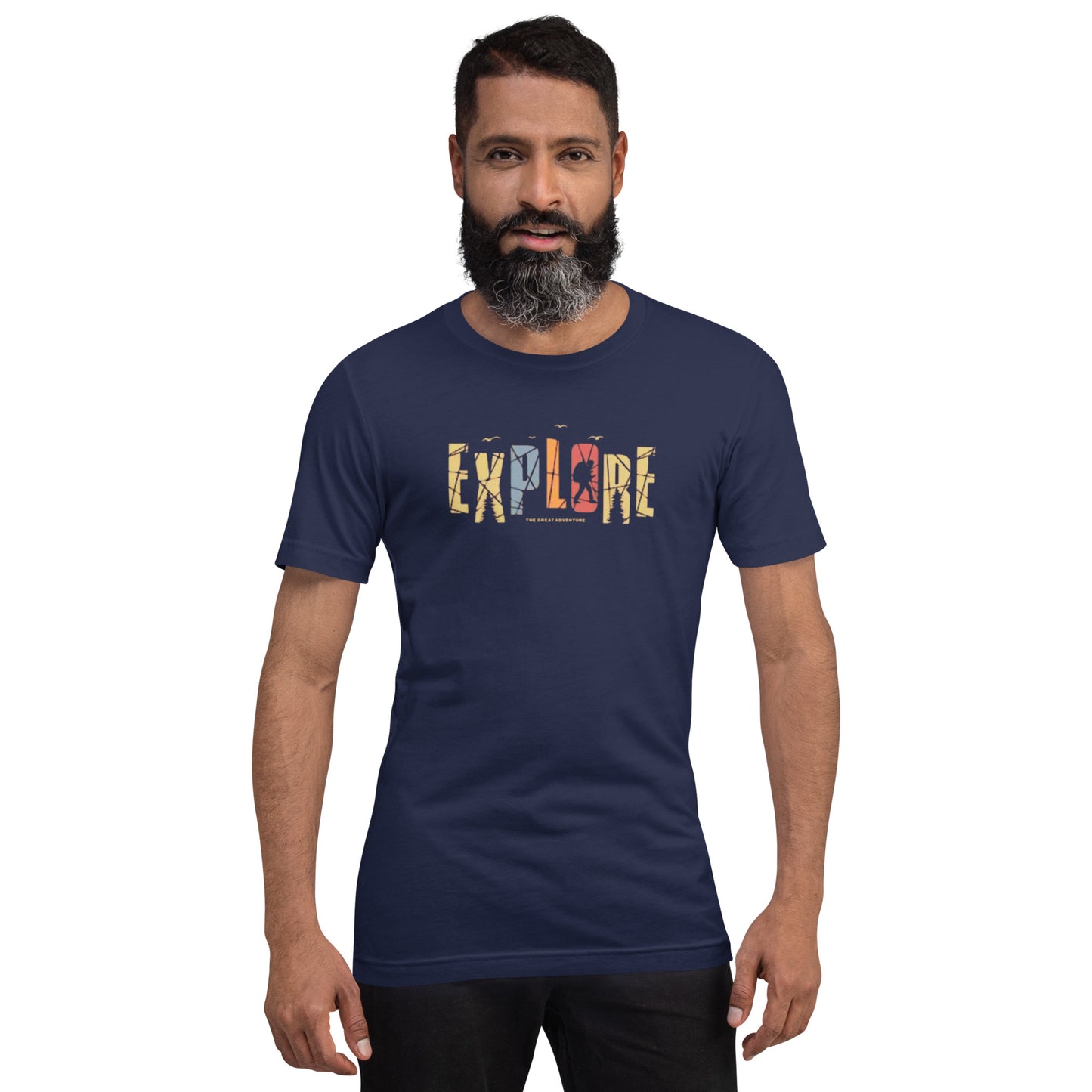 Explore The Great Adventure Graphic Tee - Retro Boho Nature & Hiking T-Shirt