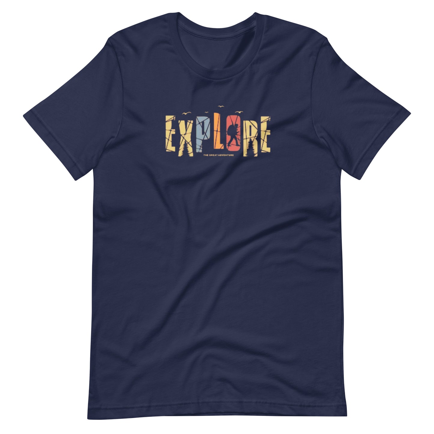 Explore The Great Adventure Graphic Tee - Retro Boho Nature & Hiking T-Shirt