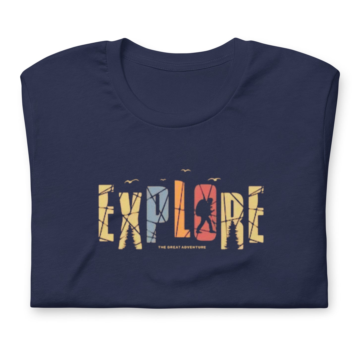 Explore The Great Adventure Graphic Tee - Retro Boho Nature & Hiking T-Shirt