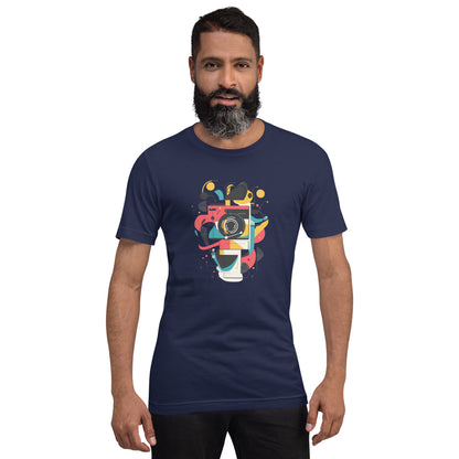 Photographer Gift Shirt - Vintage Camera Graphic Tee - Aesthetic Geometric Apparel