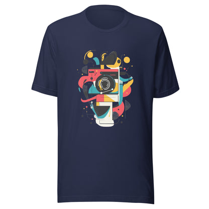 Photographer Gift Shirt - Vintage Camera Graphic Tee - Aesthetic Geometric Apparel