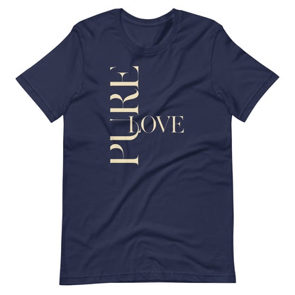 "Pure Love" Modern Typography Shirt – Premium Aesthetic Graphic Tee