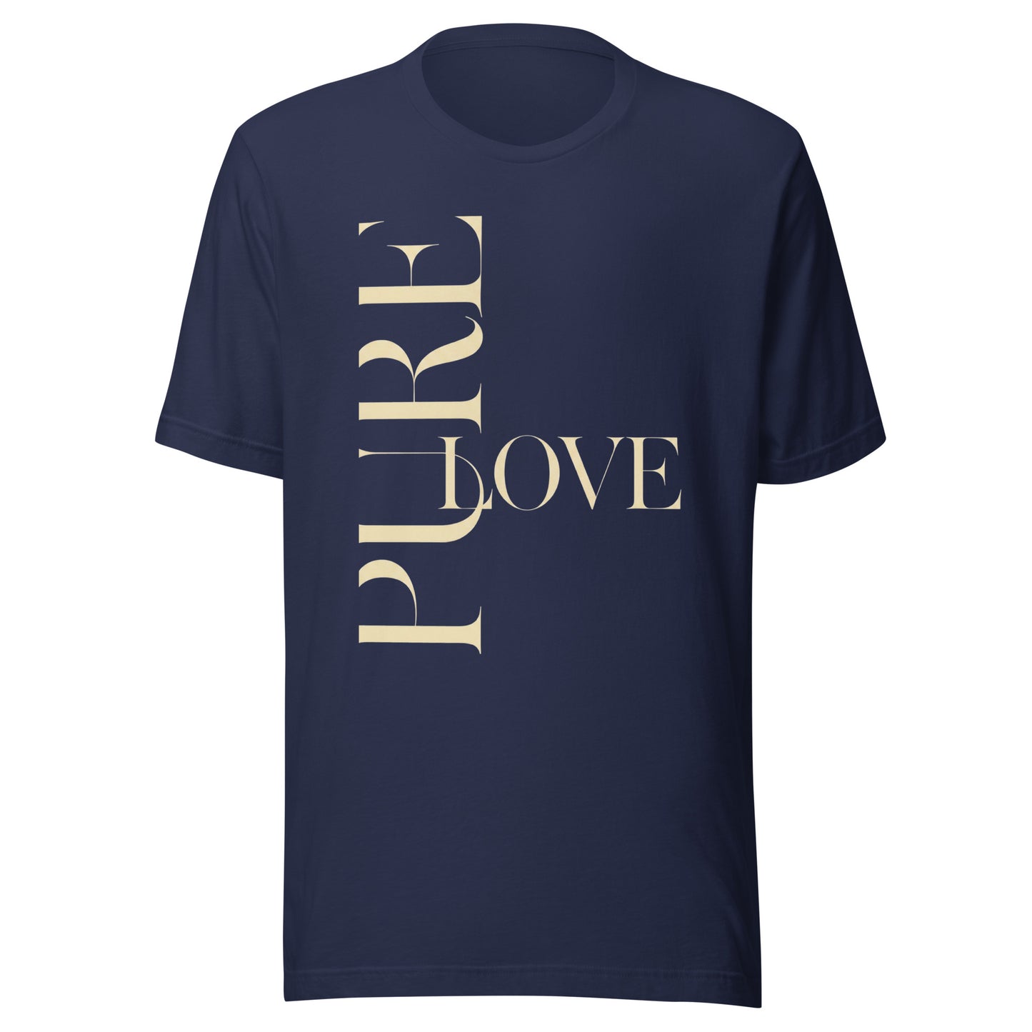 "Pure Love" Modern Typography Shirt – Premium Aesthetic Graphic Tee