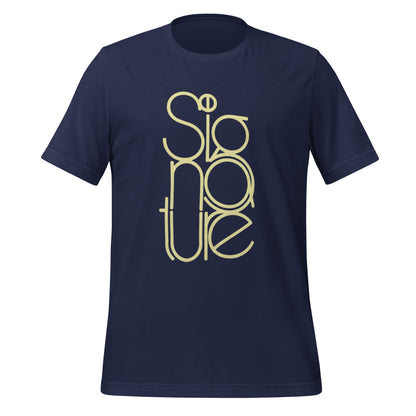 The Signature Tee - Minimalist Typographic Luxury Graphic T-Shirt